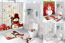Load image into Gallery viewer, 4 Pcs Holiday Shower and Bathroom Curtain Set - Adler&#39;s Store