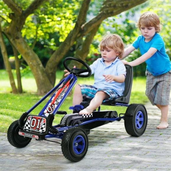 4 Wheels Steel Frame Kids Pedal Go Kart