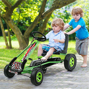 4 Wheels Steel Frame Kids Pedal Go Kart - Adler's Store