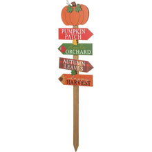 Load image into Gallery viewer, 41.75 Inch Fall Wooden Pumpkin Patch Autumn Garden Yard Sign - Adler&#39;s Store