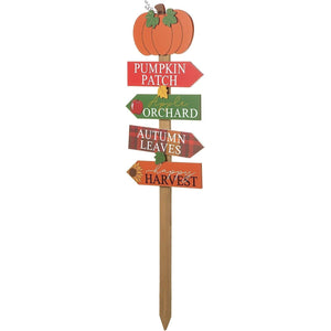 41.75 Inch Fall Wooden Pumpkin Patch Autumn Garden Yard Sign - Adler's Store