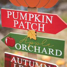 Load image into Gallery viewer, 41.75 Inch Fall Wooden Pumpkin Patch Autumn Garden Yard Sign - Adler&#39;s Store