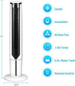 41 Inch Portable Evaporative Air Cooler - Adler's Store