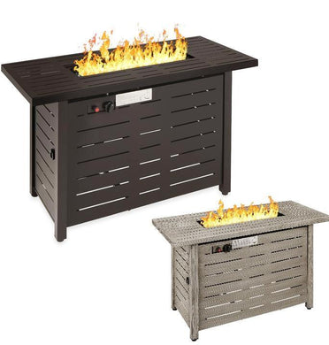 42 Inch 50,000 BTU Steel Gas Fire Pit Table - Adler's Store