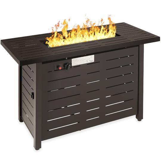 42 Inch 50,000 BTU Steel Gas Fire Pit Table - Adler's Store