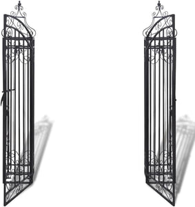 48 x 52 Inch Ornamental Iron Garden Gate with Mounting Posts - Adler's Store