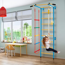 Load image into Gallery viewer, 5 in 1 Indoor Kids Playground with Wall Ladder Rope and Gymnastic Rings - Adler&#39;s Store