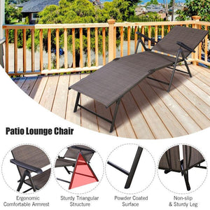 5 Position Adjustable Chaise Lounge Recliner - Adler's Store