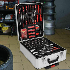 599 Piece Mechanics Hand Toolbox Trolley Case - Adler's Store