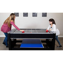 Load image into Gallery viewer, 6 Foot 3-in-1 Triple Game Table with Billiards Air Hockey Table Tennis and Bonus Accessory Rack - Adler&#39;s Store