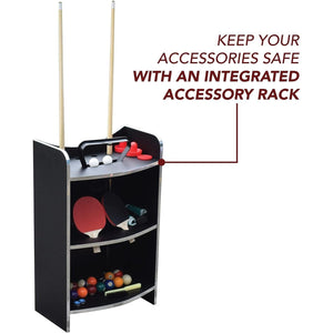 6 Foot 3-in-1 Triple Game Table with Billiards Air Hockey Table Tennis and Bonus Accessory Rack - Adler's Store
