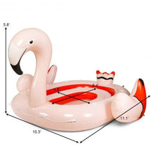 Load image into Gallery viewer, 6-Person Floating Flamingo with Electric Pump - Adler&#39;s Store