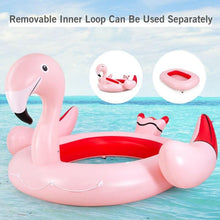 Load image into Gallery viewer, 6-Person Floating Flamingo with Electric Pump - Adler&#39;s Store