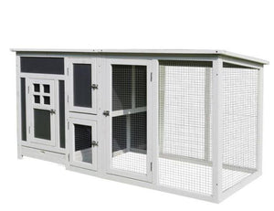 63 inch Fir Wood Chicken Coop with Run and Nesting Box - Adler's Store