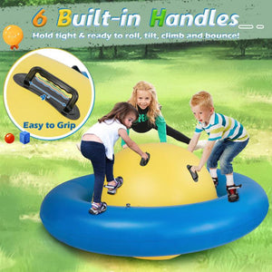 7.5 Foot Giant Inflatable Dome Flying Saucer Bouncer Ball with 6 Built-in Handles - Adler's Store
