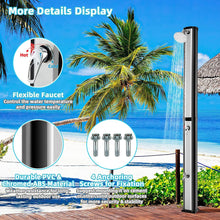 Load image into Gallery viewer, 7 Foot Solar Heated Shower with Shower Head and Foot Spigot - Adler&#39;s Store