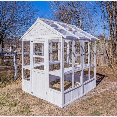 72 x 84 Ultimate Garden Hobbyist Wooden Greenhouse with Vents and Built in Shelves - Adler's Store