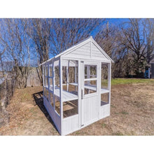 Load image into Gallery viewer, 72 x 84 Ultimate Garden Hobbyist Wooden Greenhouse with Vents and Built in Shelves - Adler&#39;s Store