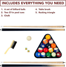 Load image into Gallery viewer, 8 Foot Driftwood Finish Pool Table with Ready to Play Accessories - Adler&#39;s Store