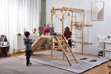 Load image into Gallery viewer, 8-in-1 Extreme Indoor Playset Jungle Gym with Slide Swing Gymnastic Rings Climbing Rope and More - Adler&#39;s Store