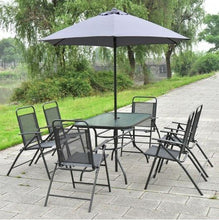 Load image into Gallery viewer, 8 pcs Outdoor Patio Furniture Set with Umbrella - Adler&#39;s Store