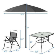Load image into Gallery viewer, 8 pcs Outdoor Patio Furniture Set with Umbrella - Adler&#39;s Store