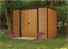 Load image into Gallery viewer, 8 x 6 Foot Galvanized Steel Garden Storage Shed - Adler&#39;s Store