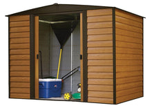 Load image into Gallery viewer, 8 x 6 Foot Galvanized Steel Garden Storage Shed - Adler&#39;s Store