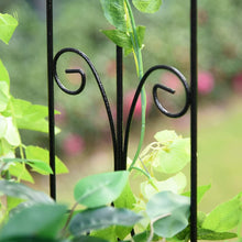Load image into Gallery viewer, 87 Inch Metal Garden Arch with Double Doors 2 Side Planter Baskets - Adler&#39;s Store