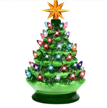 Load image into Gallery viewer, 9.5 Inch Ceramic Tabletop Christmas Tree - Adler's Store