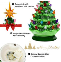 Load image into Gallery viewer, 9.5 Inch Ceramic Tabletop Christmas Tree - Adler's Store