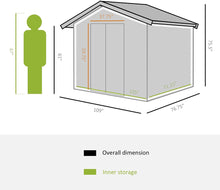Load image into Gallery viewer, 9 x 6.5 Ft Utility Shed with Sliding Doors and Air Vents - Adler&#39;s Store