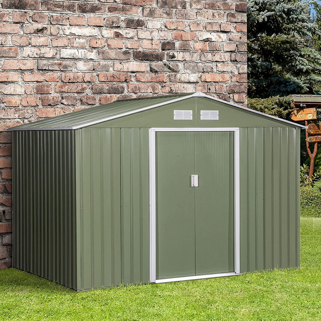 9 x 6.5 Ft Utility Shed with Sliding Doors and Air Vents - Adler's Store