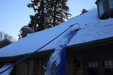 Load image into Gallery viewer, 15 Foot Snow Roof Rake Cut and Tear Resistant Heavy-Duty Slide for Easy and Quick Snow Removal with Built-in Wheels