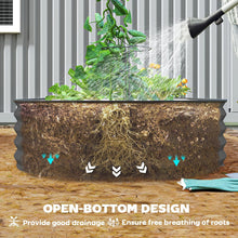 Load image into Gallery viewer, 2 Metal 7' x 3' x 1' Raised Planter Boxes with Support Stakes and Gloves