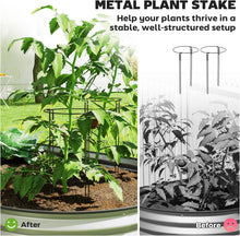 Load image into Gallery viewer, 2 Metal 7' x 3' x 1' Raised Planter Boxes with Support Stakes and Gloves