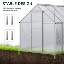 Load image into Gallery viewer, Greenhouse with stable design features and ground bolts reinforcement on a grassy background