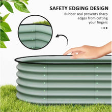 Load image into Gallery viewer, Green plastic tank with safety edging design on grass, showing a rubber seal preventing sharp edges.