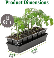 Load image into Gallery viewer, High Germination Seed Starting Kit with Cover and Reservoir