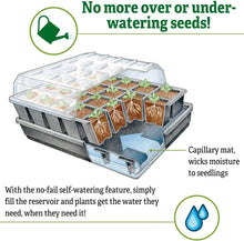 Load image into Gallery viewer, High Germination Seed Starting Kit with Cover and Reservoir