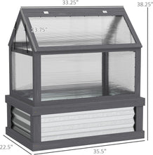 Load image into Gallery viewer, Small greenhouse with dimensions labeled on a white background