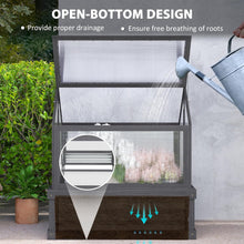 Load image into Gallery viewer, Three-tiered metal greenhouse with open-bottom design, showing proper drainage and free breathing of roots.