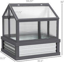 Load image into Gallery viewer, Small greenhouse with dimensions labeled on a white background