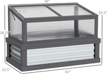 Load image into Gallery viewer, Rectangular glass-top planter with dimensions labeled