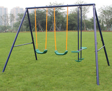 Load image into Gallery viewer, Outdoor Fun and Play Double Swing and Glider Metal Swing Set