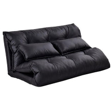 Load image into Gallery viewer, Adjustable Floor Sofa Bed with High Density Foam and PU Leather - Adler&#39;s Store