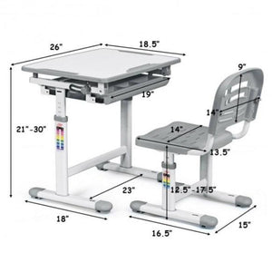 Adjustable Multifunctional Creative Station Chair and Desk Set - Adler's Store