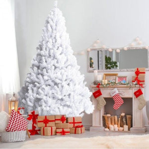 Artificial PVC Traditional White Christmas Tree with Stand - Adler's Store
