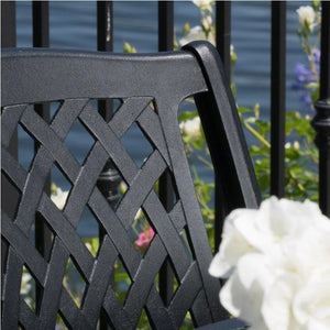 Cast Aluminum 7-Piece Black Sand Patio Dining Set - Adler's Store