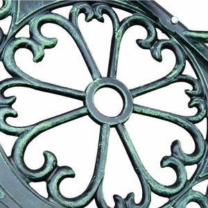 Cast Aluminum Antique Rose Style Patio Bench - Adler's Store